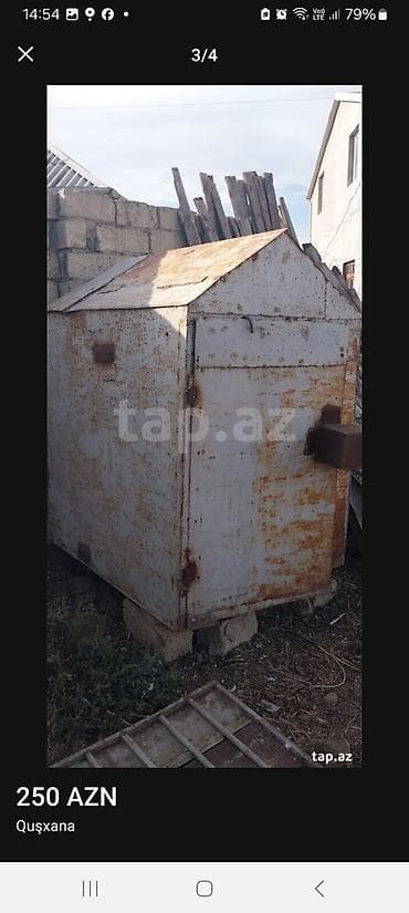 Metaldan hazırlanmış quşxana/kümes. Xüsusiyyətlər: - Tamamilə lalafo.az -da Metaldan hazırlanmış quşxana/kümes. Xüsusiyyətlər: - Tamamilə