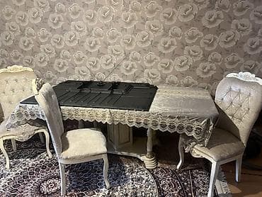 kolbasa uzluyu: Qonaq otağı üçün, Qatlanmayan, rəng - Bej Stul — 3