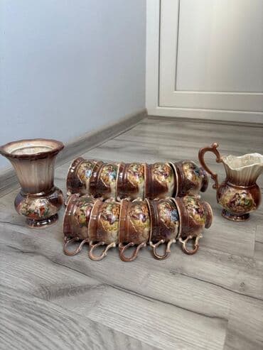 Qəhvə dəsti, rəng - Qəhvəyi — 1