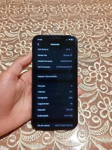 nintendo switch lite ikinci el: IPhone 12, 128 GB, Qara, Face ID — 7
