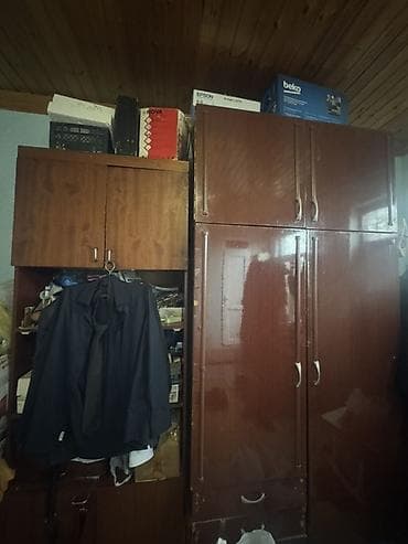 dolab dəhliz: 4 qapılı, Siyirməli, Qəhvəyi, Taxta, Açılan, Düz dolab — 2