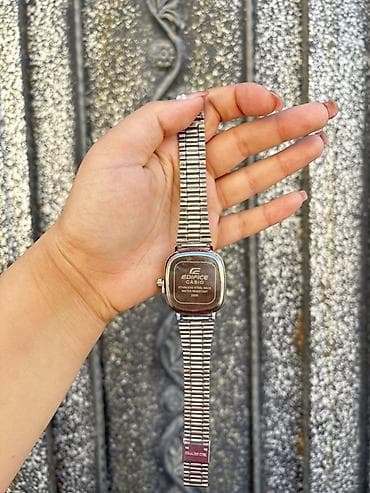 danışan saat: Casio Edifice kişi/qadın qol saatı - Korpus: paslanmayan polad - Arxa — 1