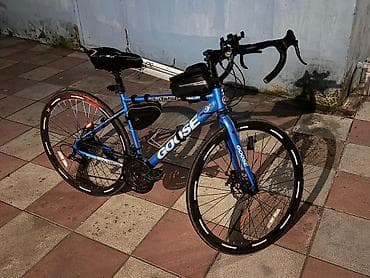 şosse: Şosse tipli “GOOSE” velosiped - Rəng: mavi, loqolar və reflektor — 2