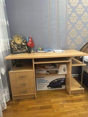 стол кухонный стекло: Компьютерный стол, Нераскладной, Угловой стол — 1