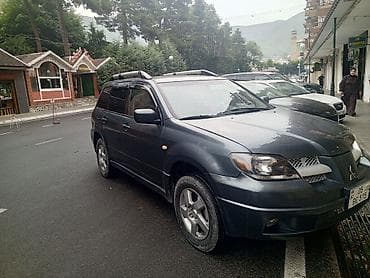 opel omega b: Mitsubishi Outlander, tünd boz rəng, 5 qapılı krossover/SUV. Əsas — 3