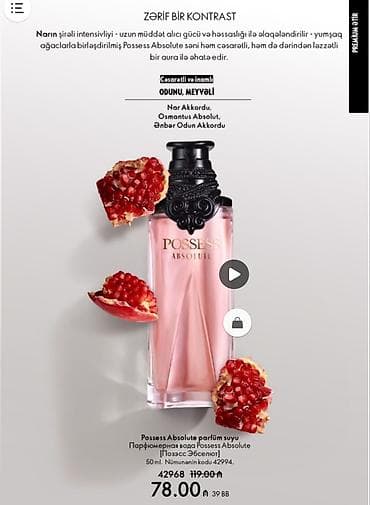 Ətriyyat: Possess Absolute parfüm suyu – zərif və cəsur kontrastı birləşdirən — 1