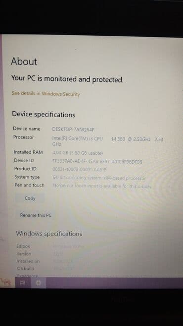 siemens notebook fujitsu: Intel Core i3, 4 GB, 15.6 " — 3