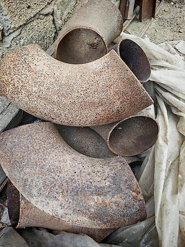 su boruları: Metal boru dirsəkləri (sənaye tipli) - Material: qalın divarlı polad — 1