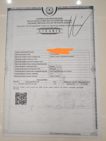 qebelede ucuz evler: 10 sot, Tikinti, Kupça (Çıxarış) — 3