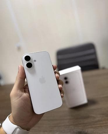 iphone quba: IPhone 16, 128 GB, Ağ, Zəmanət, Simsiz şarj, Face ID — 3