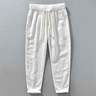 Kişi üçün yüngül yay şalvarı – rahat “jogger” modeli - Material