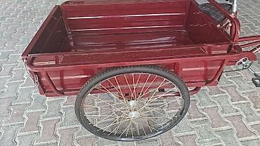 stels navigator 930: Yükdaşıma üçtəkərli velosiped – Aoxin/AXP - Rəng: tünd bordo (korpus — 6