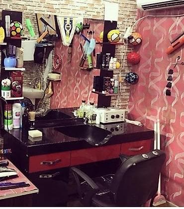 imperator xalca yuma: Kişi salonu üçün tam təchizatlı bərbər iş yeri - İkiqat qara mermer — 1