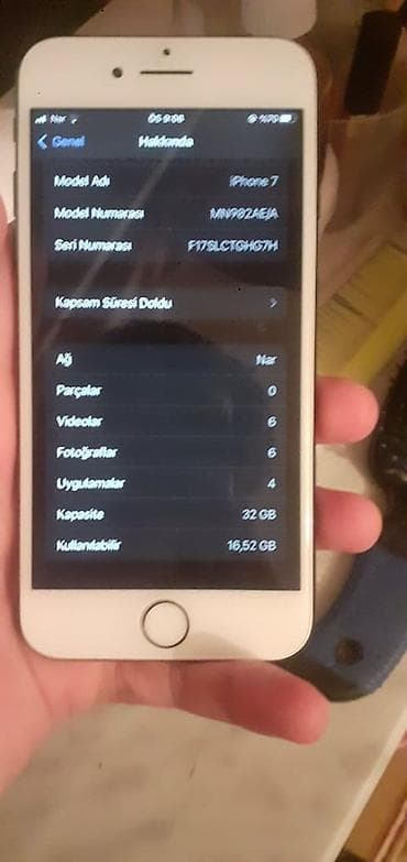 IPhone 7, 32 GB, Qara, Barmaq izi