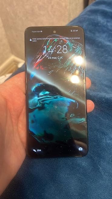 huawei p smart 2018 ekran: Huawei 128 GB, rəng - Göy, Barmaq izi — 2