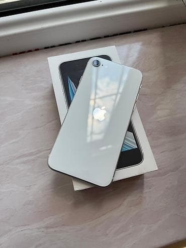 lil solid dual: IPhone SE 2020, 128 GB, White Titanium, Barmaq izi — 2
