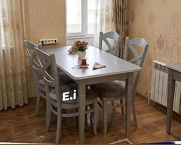Mətbəx üçün, Yeni, Açılmayan, Dördbucaq masa, 4 stul lalafo.az -da Mətbəx üçün, Yeni, Açılmayan, Dördbucaq masa, 4 stul