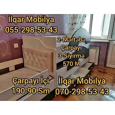 ucuz krafat: Oğlan üçün, Yeni, Çarpayı, Matrassız, Siyirməsiz, Laminat — 6