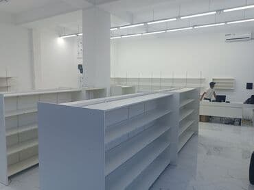 dibçək rəfi: Magaza baglandigi ucun vitrinler tecili satilir.9m — 1