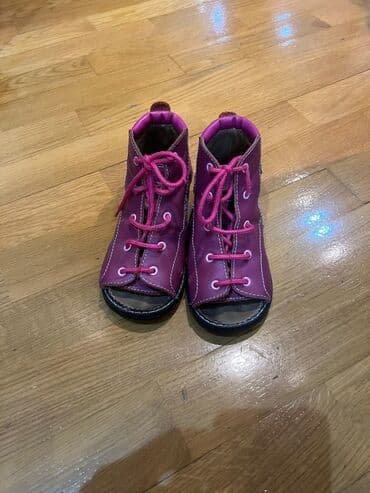 Uşaq ortopedik sandal/dabanlı ayaqqabı - Rəng: tünd çəhrayı – ön