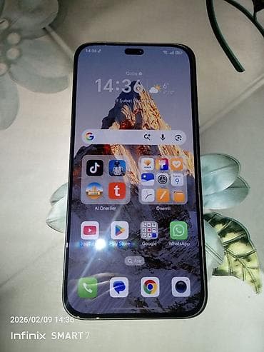 kompüter ekranı: Honor 400 Lite, 256 GB, rəng - Qara, Barmaq izi — 2