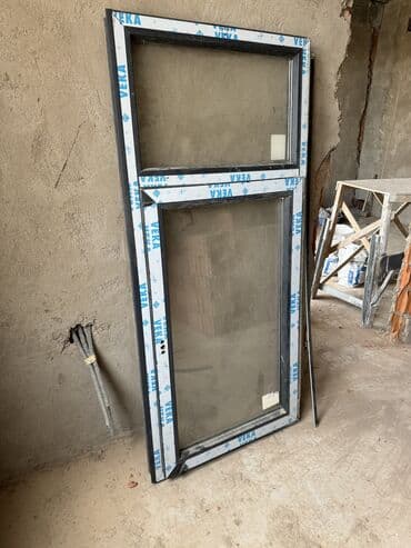 дверная ручка: Orijinal VEKA pəncərəsi. 81cm x 178cm. 7cm-lik profildən yığılıb — 3