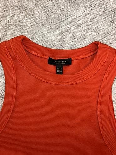 massimo dutti azerbaijan: Massimo Dutti qadın maykası - Model: ripli trikotaj, dar siluetli — 4