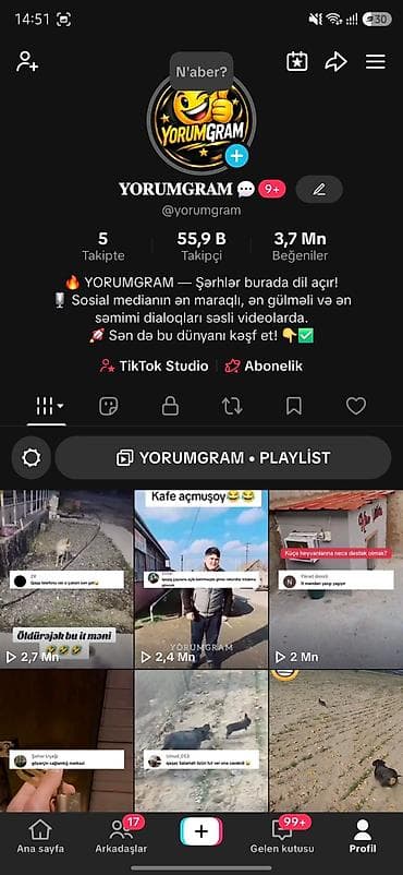 https:promo.bizon.az: 🚀 Satılır: @yorumgram TikTok Hesabı ✅ 55.9K aktiv izləyici ✅ 99 — 1