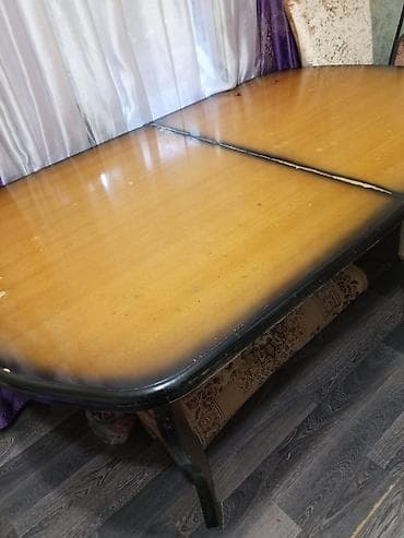 kewle: Qonaq masası, İşlənmiş, Açılan, Taxta, Oval masa — 3