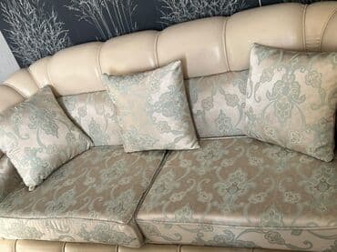 stolustu kompyuter: İşlənmiş, Divan, 2 kreslo, Jurnal masası, Bazalı, Açılan — 3