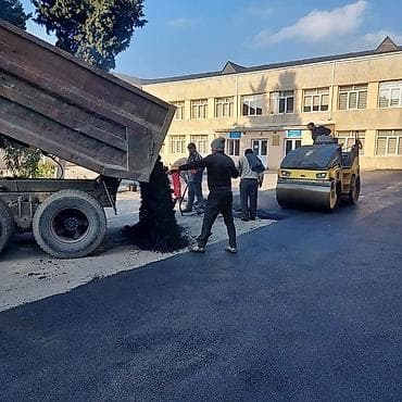 Asfalt işlərinin görûlməsi məhəllə daxili yollarin bina saheleri