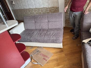 kiçik divanlar: Раскладной диван, Раскладной, С подъемным механизмом, Ткань, Нет доставки — 1