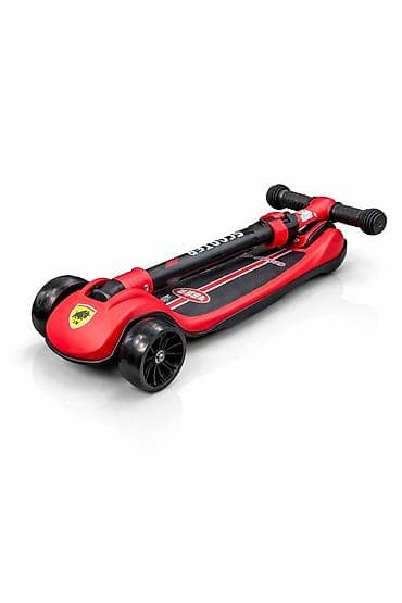 elektrikli scooter tekeri: Uşaq skuterı – 3 təkərli, LED işıqlı, qatlanan model - 70 kq‑a qədər — 5