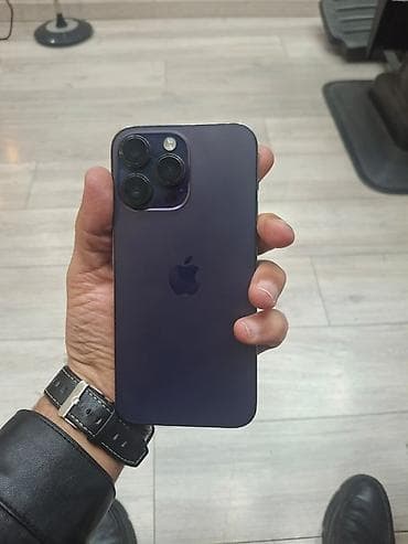ikinci əl tel: IPhone 14 Pro Max, 256 GB, Deep Purple, Simsiz şarj — 1