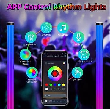 RGBIC LED işıq sütunu – musiqi ilə sinxronlaşan, USB ilə qidalanan — 5