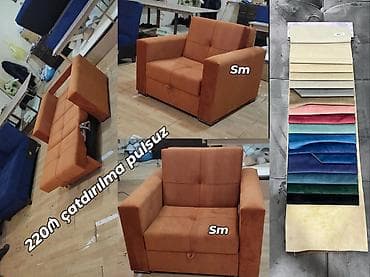 sandiq mebel: Kreslo-kravat, Vеlur parça, Pulsuz çatdırılma — 3