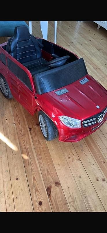 oyuncaq masin type 0: Uşaq üçün elektrikli maşın – Mercedes-Benz stili, qırmızı rəng - — 2