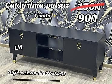 Yeni, Düz TV altlığı, Polkalı, Laminat