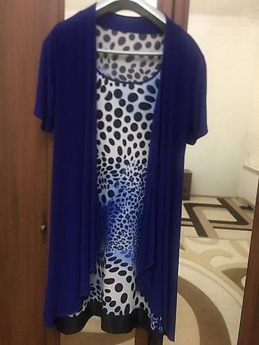 jiletka: NVN PLUS iki hissəli qadın dəsti – paltar və üst açıq jilet/kardiqan — 1