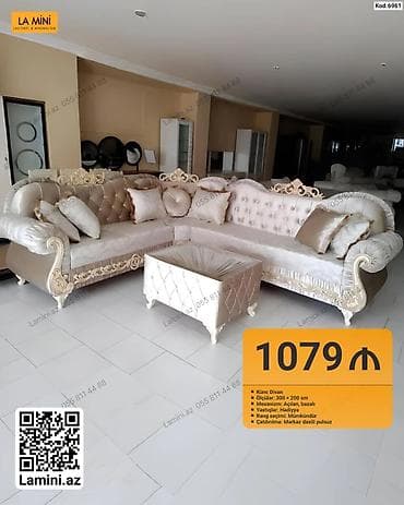divan kafe: Künc divan dəsti - Ölçü: 300 × 200 sm - Mexanizm: açılan, bazalı - — 1