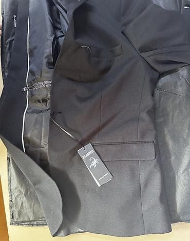 hamam papagi: Kişi dəbli klassik pencək – Scorpion - Rəng: qara - Kəsim: tək sətir — 4