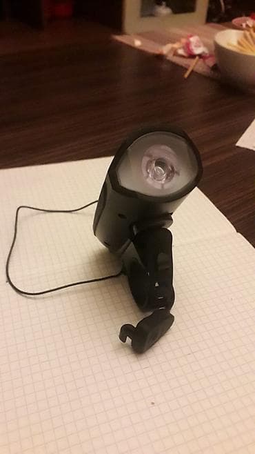 velosiped siqnal satilir: Velosiped üçün ön LED fənər və naqilli səs siqnalı (zəng) dəsti - — 1