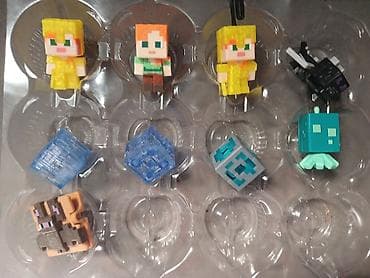 Minecraft temalı mini fiqur dəsti - Dizayn: Piksel üslubunda — 1