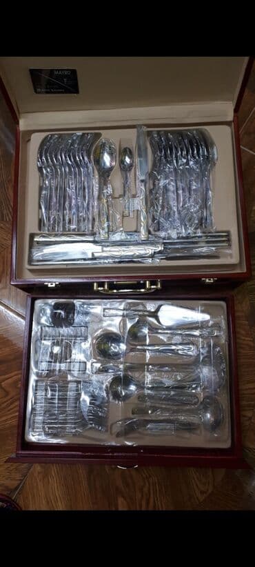 Qaşıq cengel desti 150azn.62 parca. hər biri 12 ədəd Yenidir