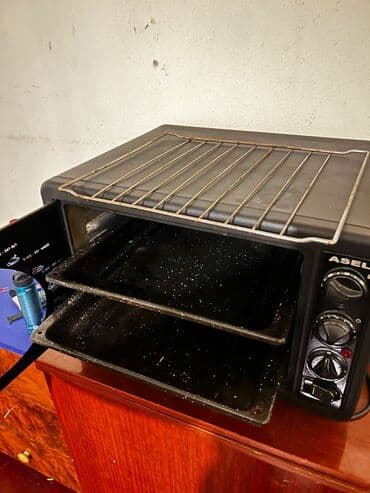 elektrik pec: Duxovka Asel, Elektrik, rəng - Qara, Ayrıca dayanan — 2