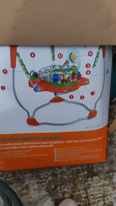 Manejlər: Fisher-Price Rainforest Jumperoo tipli interaktiv uşaq jumperi - 360° — 1