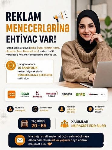 SMM menecer tələb olunur, Təcrübəsiz lalafo.az -da SMM menecer tələb olunur, Təcrübəsiz