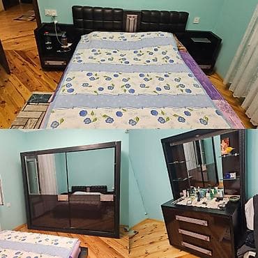 matras satilir: Ema*💥Yatağ Mebeli 300₼Satilir. * Matrassız. Baza yoxdu. Cüzi endirim — 1