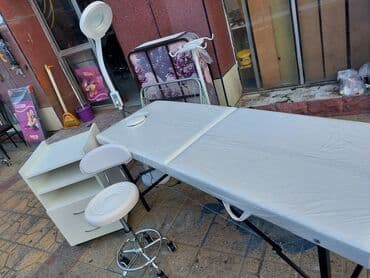 кушетка для массажа складная бу: Новый, Масажная кушетка, Складной, цвет - Белый — 4