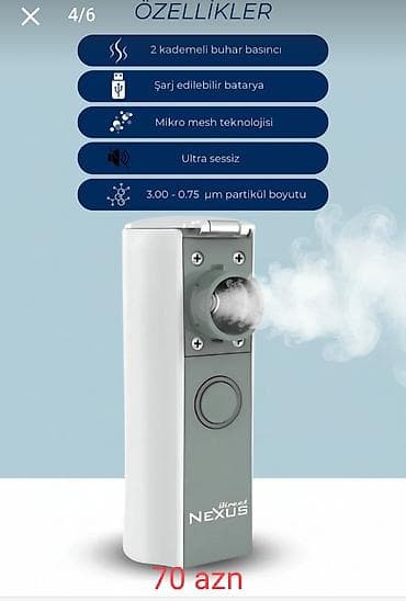 Direct NEXUS Taşınabilir Mesh Nebulizator – Yeni nəsil Qiymət: 70 AZN — 6